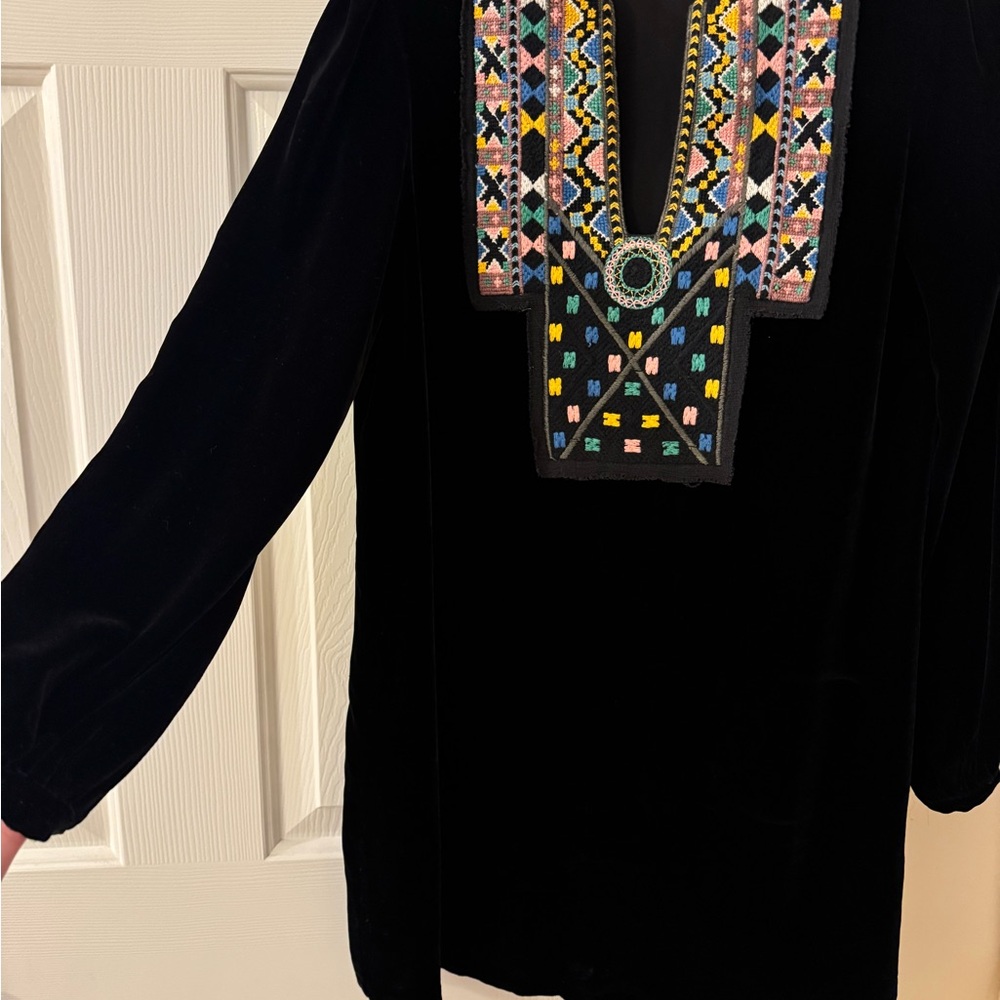 Zara Black Vintage Velvet Dress
